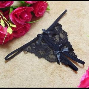 Crotchless Lace Gstring